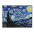Trademark Fine Art Vincent van Gogh 'Starry Night' Canvas Art, 18x24 M212-C1824GG